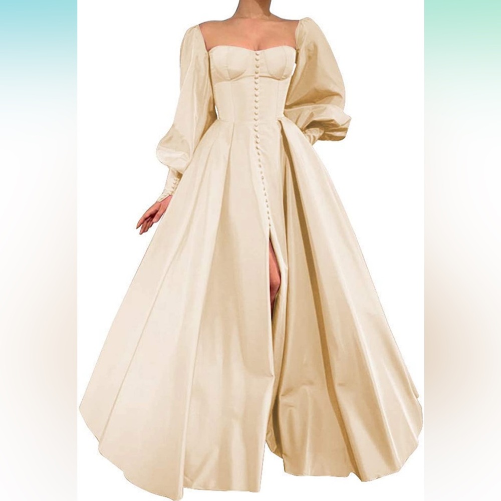 Puff Sleeve Ball Gown